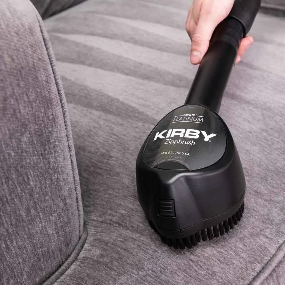 KIRBY ZippBrush cleaning a sofa